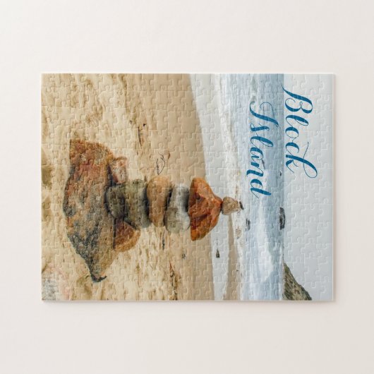 Block Island Stone Cairn Puzzle (Horizontal)