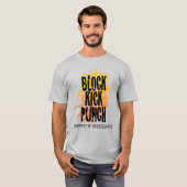 Block Kick Punch Fire Gfx T-Shirt (Vorne ganz)