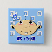 Block-Knopf Button (Vorderseite)