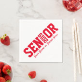 Block Letter Senior Abschluss Class of 2019 Serviette (Beispiel)