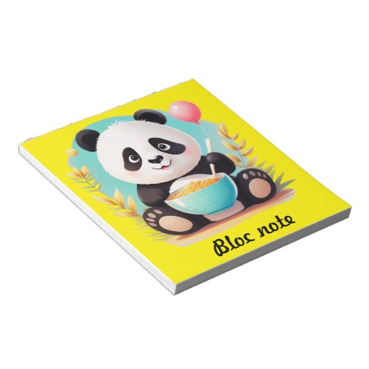 Block Note Panda Notizblock (angewinkelt)