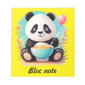 Block Note Panda Notizblock (Vorderseite)