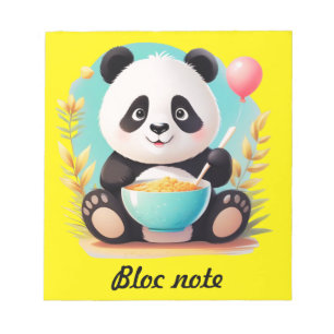 Block Note Panda Notizblock
