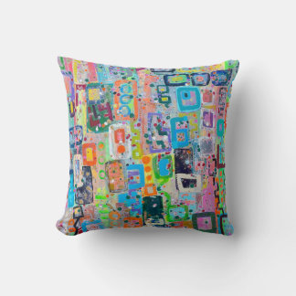 Block Party 16 x 16 Poly Throw Kissen