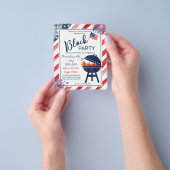 Block Party 4. Juli GRILLEN Party Nachbarn Flyer (Gruppe)