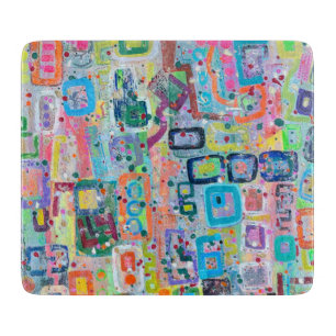 Block Party 6 x 7 Deko Glasschneidplatte Schneidebrett