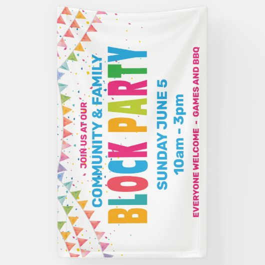 BLOCK-PARTY-Banner Banner (Vertikal)