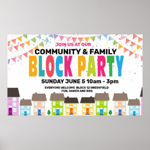 BLOCK-PARTY-Banner Poster