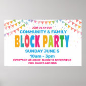 BLOCK-PARTY-Banner Poster (Vorne)