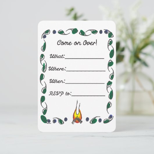 Block-Party Einladung (Stehend Vorderseite)