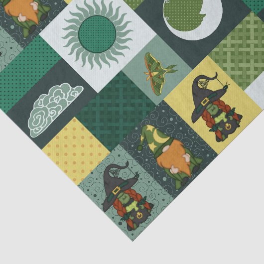 Block-Patchwork (Kosmisches Nebel) Seidenpapier (Ausschnitt)