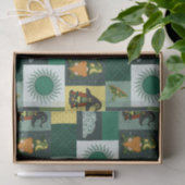 Block-Patchwork (Kosmisches Nebel) Seidenpapier (Geschenk)