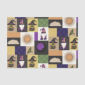 Block-Patchwork (Sonnenkorona) Seidenpapier (Vorderseite)