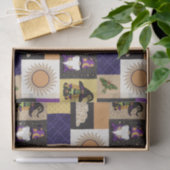 Block-Patchwork (Sonnenkorona) Seidenpapier (Geschenk)
