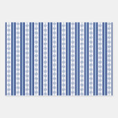 Block Print Botanical Stripes  Geschenkpapier Set (Vorderseite)