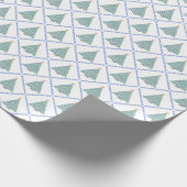 Block Print Flower Christmas Wrapping Paper Geschenkpapier (Ecke)