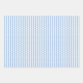 Block Print Flowers Wrapping Paper Geschenkpapier Set (Vorderseite)