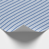 Block Print Lotus Stripes Geschenkpapier (Ecke)