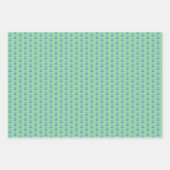 Block Print on Stripes Wrapping Paper (3) Geschenkpapier Set (Vorderseite)