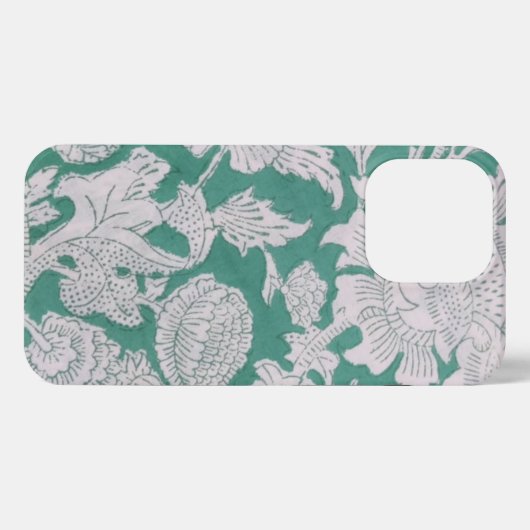 Block Print Phone Case, grüne Maschine iPhone Hülle (Rückseite (Horizontal))