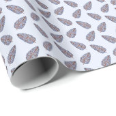 Block Print Topiary Tree Geschenkpapier (Rolleneckpunkt)