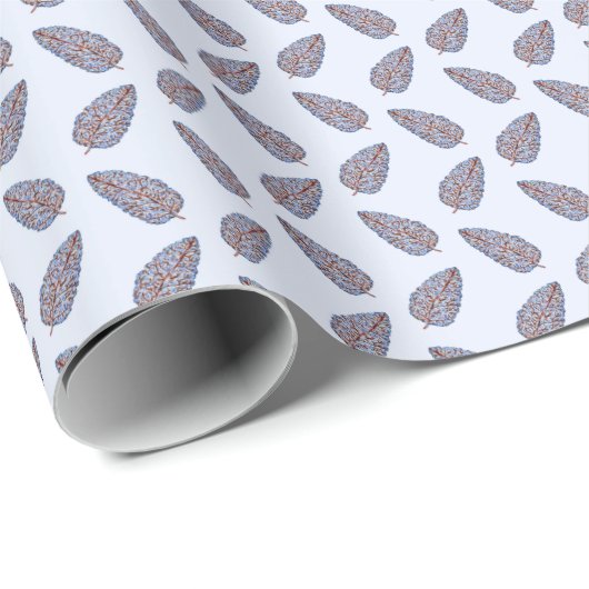 Block Print Topiary Tree Geschenkpapier (Rolleneckpunkt)