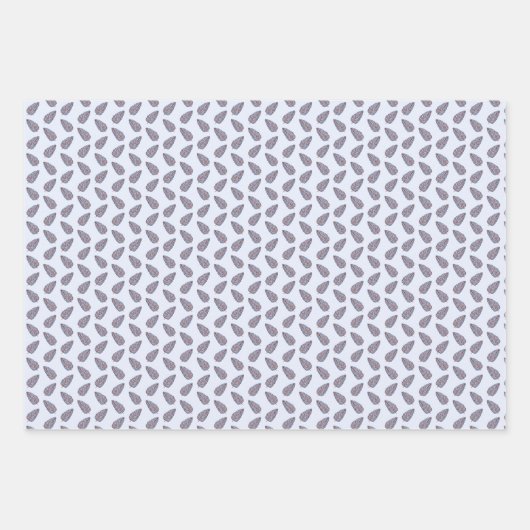 Block Print Wrapping Paper Geschenkpapier Set (Vorderseite 2)