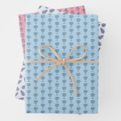 Block Print Wrapping Paper Geschenkpapier Set (Beispiel)