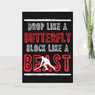 Block und Drop Feldhockey-Geschenk Feldhockey spie Karte