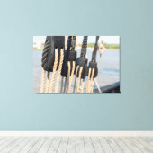 Block und Verpackung eines Schiffes Leinwanddruck (Insitu (Holzboden))