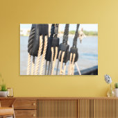 Block und Verpackung eines Schiffes Leinwanddruck (Insitu (Wohnzimmer))