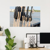 Block und Verpackung eines Schiffes Poster (Heimbüro)