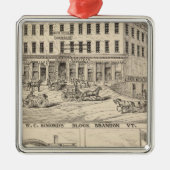 Block WC Simond's in Brandon Ornament Aus Metall (Vorne)