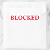 Blockaufkleber Rechteckiger Aufkleber (Tasche)