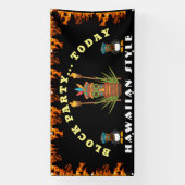 Blockbanner im hawaiianischen Party Banner (Vertikal)