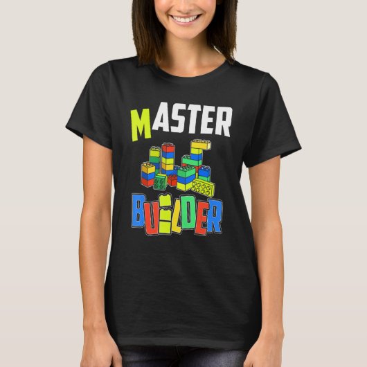 Blockbaustein-Master-Gebäude T-Shirt (Vorderseite)