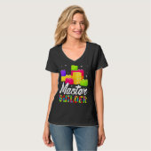 Blockbricks für Master-Gebäude-Blockschaltsteine K T-Shirt (Vorderseite Vollansicht)