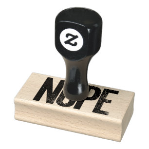 Blockbriefe der Nope-Briefmarke leicht erschütter Gummistempel