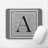 Blockbuchstabe "A" Holzschnitt Holzblock Mousepad (Mit Mouse)