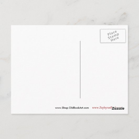 Blockbuchstabe "L" Holzschnitt Holzblock-Urschrift Postkarte (Rückseite)