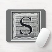 Blockbuchstabe "S" Holzschnitt Holzblock-Urschrift Mousepad (Mit Mouse)