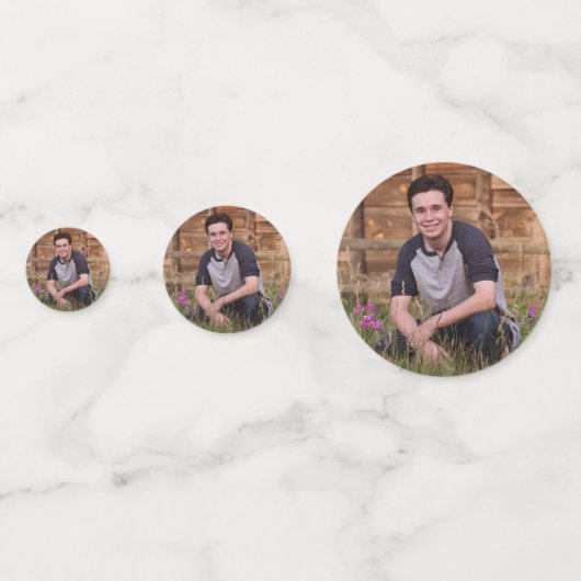 Blockbuchstaben für hohe Abschluss jedes Jahr Konfetti (Vorderseiten)