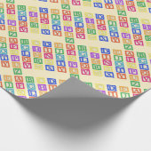 Blockbuchstaben Geschenkpapier (Ecke)