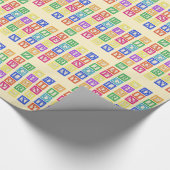 Blockbuchstaben Geschenkpapier (Ecke)