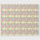 Blockbuchstaben Geschenkpapier (Flach)