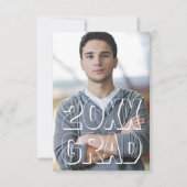 Blockbuchstaben Green 3x5 - Ankündigung von Abschl (Vorderseite)