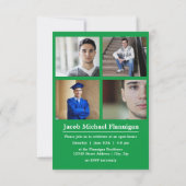 Blockbuchstaben Green 3x5 - Ankündigung von Abschl (Rückseite)