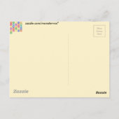 Blockbuchstaben Postkarte (Rückseite)