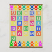Blockbuchstaben Postkarte (Vorderseite)