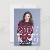 Blockbuchstaben Rot - Ankündigung des Abschlusses  (Vorderseite)